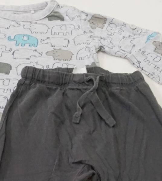 Langarmshirt von Topomini mit Sweathose dünn von H&M Gr. 74 (4295)